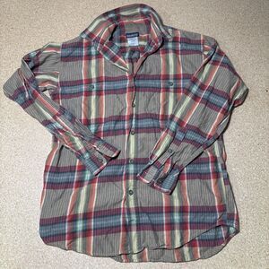 Patagonia Multi-Color Long Sleeve Plaid Button Shirt Men Size S H2